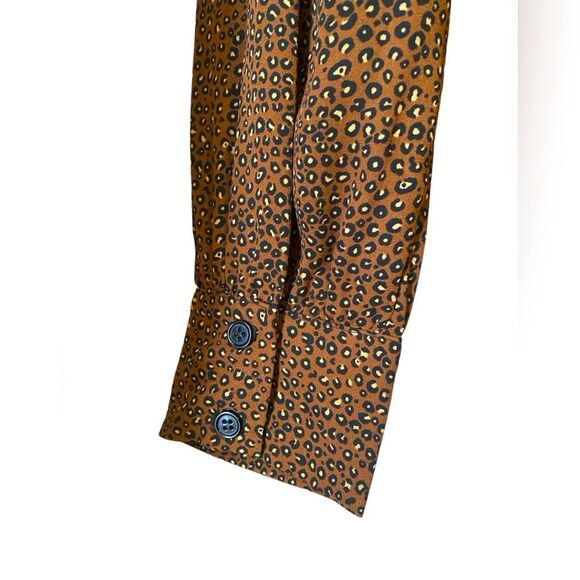 Women’s scarf tie plunging neck animal print bodysuit by Socialite NWOT size M - Picture 5 of 8